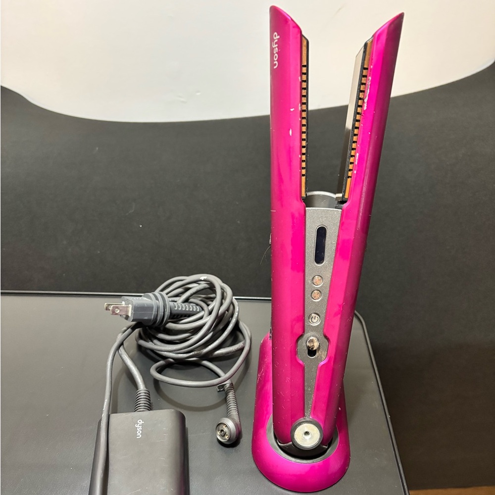 Dyson Fuchsia Hair Straightener with Charger